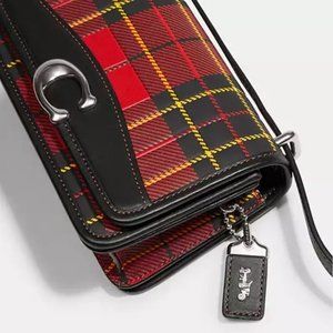 Coach Bandit Crossbody With Plaid Print - NWT